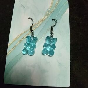 Blue Bear Earrings